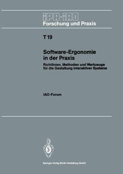 portada software-ergonomie in der praxis: richtlinien, methoden und werkzeuge fa1/4r die gestaltung interaktiver systeme (in German)