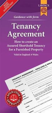portada Furnished Tenancy Agreement Form Pack: How to Create a Tenancy Agreement for a Furnished House or Flat in England or Wales (en Inglés)