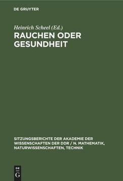 portada Rauchen Oder Gesundheit (in German)