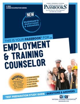 portada Employment & Training Counselor (C-3884): Passbooks Study Guide Volume 3884 (en Inglés)