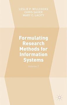 portada Formulating Research Methods for Information Systems: Volume 2
