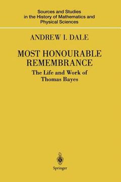 portada most honourable remembrance: the life and work of thomas bayes