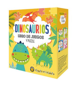 portada Dinosaurios (Libro de Juegos y Puzzle 30 Piezas)