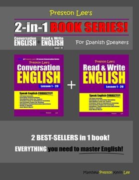 portada Preston Lee's 2-in-1 Book Series! Conversation English & Read & Write English Lesson 1 - 20 For Spanish Speakers (en Inglés)