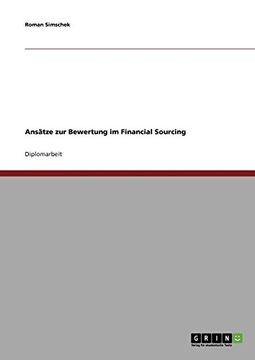 portada Ansätze zur Bewertung im Financial Sourcing (German Edition)