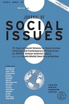 portada 75 Years of Social Science for Social Action: Historical and Contemporary Perspectives on Spssi's Scholar-Activist Legacy