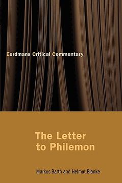 portada the letter to philemon (en Inglés)