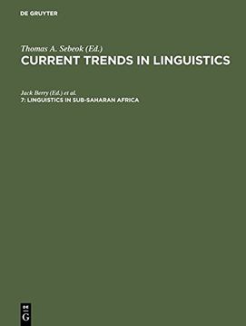 portada linguistics in sub-saharan africa: aus: current trends in linguistics, 7 (en Inglés)