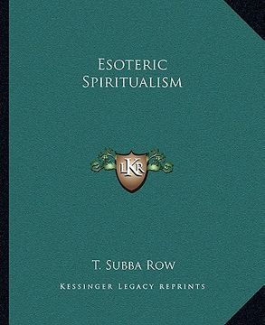 portada esoteric spiritualism (in English)