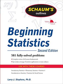 portada Schaum's Outline of Beginning Statistics, Second Edition (en Inglés)