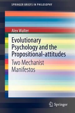 portada evolutionary psychology and the propositional-attitudes