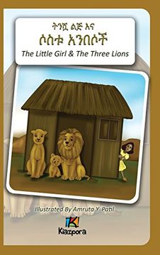 portada T'Nishwa Lij'na Sostu An'besoch - The Little Girl and the Three Lions - Amharic Children's Book