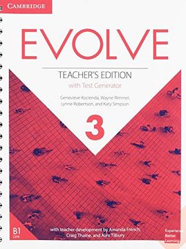 portada Evolve Level 3 Teacher's Edition With Test Generator (en Inglés)