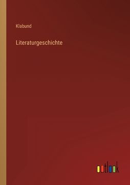 portada Literaturgeschichte (en Alemán)