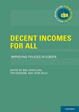 portada Decent Incomes for All: Improving Policies in Europe (International Policy Exchange Series) (en Inglés)