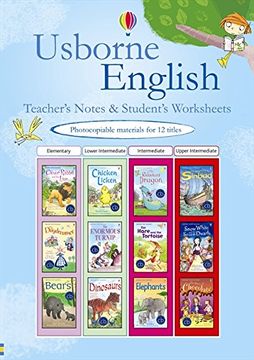portada Usborne English Learners Teachers Notes and Worksheets - Blue (en Inglés)