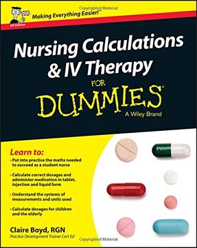 portada Nursing Calculations and IV Therapy For Dummies (en Inglés)