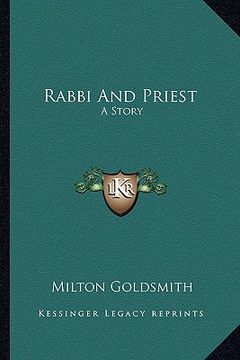 portada rabbi and priest: a story (en Inglés)