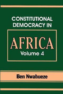 portada constitutional democracy in africa vol 4 (en Inglés)