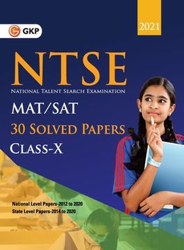 portada NTSE 2020-21 Class 10th (MAT & SAT) - 30 Solved Papers (en Inglés)