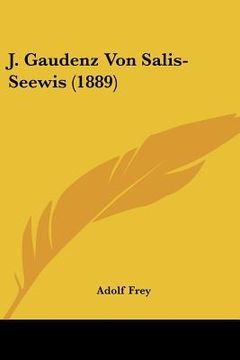 portada J. Gaudenz Von Salis-Seewis (1889) (en Alemán)