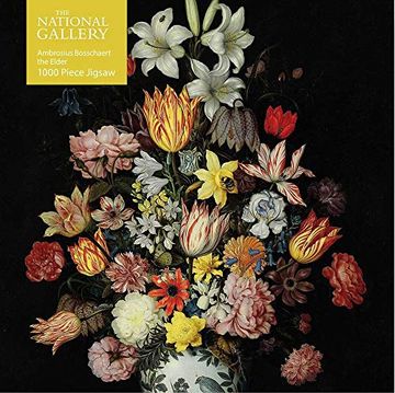 portada Adult Jigsaw Puzzle National Gallery Bosschaert the Elder: A Still Life of Flowers: 1000-Piece Jigsaw Puzzles 
