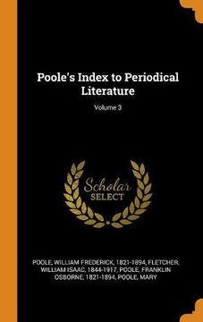 portada Poole's Index to Periodical Literature; Volume 3 