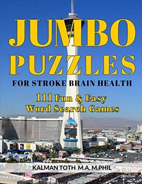 portada Jumbo Puzzles for Stroke Brain Health: 111 fun & Easy Word Search Games (en Inglés)