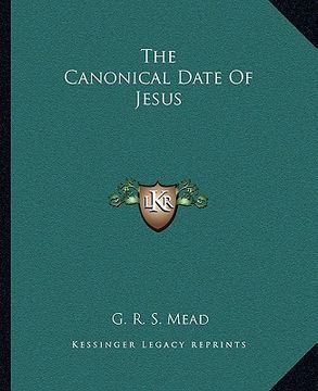 portada the canonical date of jesus (in English)