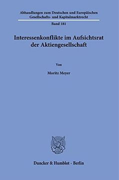 portada Interessenkonflikte Im Aufsichtsrat Der Aktiengesellschaft (in German)