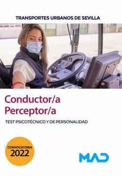 portada Test Psicotecnico y de Personalidad Para Conductor/A Perceptor/A en Transportes Urbanos de Sevilla (Tussam) 2022