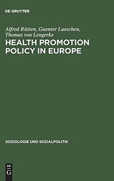 portada Health Promotion Policy in Europe (Soziologie und Sozialpolitik) (en Inglés)