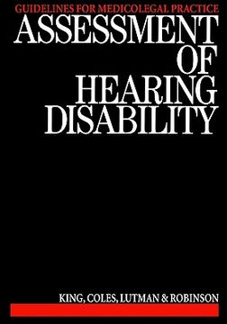 portada assessment of hearing disability: guidelines for medicolegal practice (en Inglés)