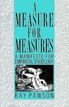 portada measure for measure: manifesto (en Inglés)