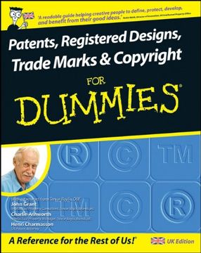 portada Patents, Registered Designs, Trade Marks and Copyright For Dummies