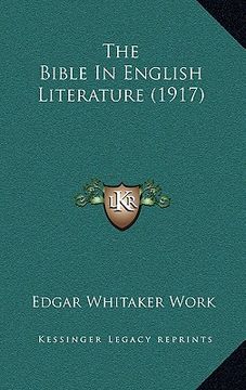 portada the bible in english literature (1917) (en Inglés)