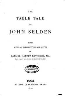 portada The Table Talk of John Selden