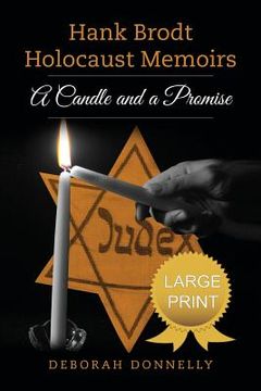 portada Hank Brodt Holocaust Memoirs: A Candle and a Promise (en Inglés)
