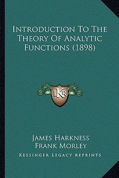 portada introduction to the theory of analytic functions (1898) (en Inglés)