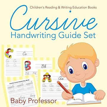 portada Cursive Handwriting Guide Set: Children's Reading & Writing Education Books (en Inglés)