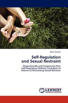 portada self-regulation and sexual restraint (en Inglés)