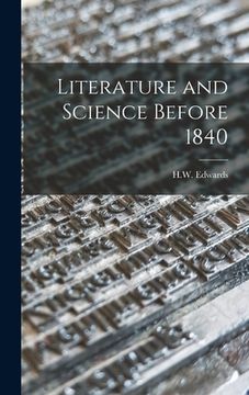 portada Literature and Science Before 1840