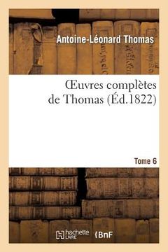 portada Oeuvres Complètes de Thomas, T. 6 (in French)