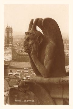 portada Vintage Journal Gargoyle on Notre Dame Cathedral (en Inglés)