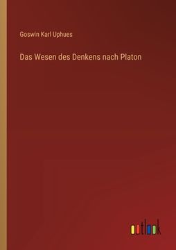 portada Das Wesen des Denkens nach Platon (en Alemán)