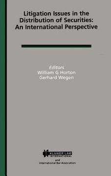 portada litigation issues in distrib of securities: an intl perspective (en Inglés)