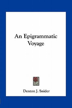 portada an epigrammatic voyage (en Inglés)