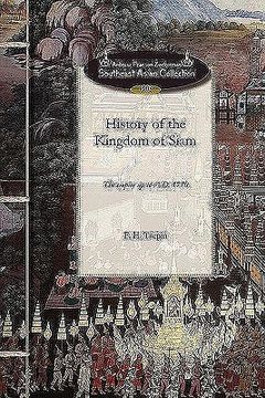 portada history of the kingdom of siam (en Inglés)