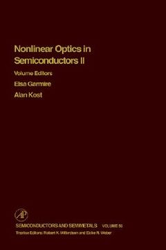portada nonlinear optics in semiconductors ii (en Inglés)