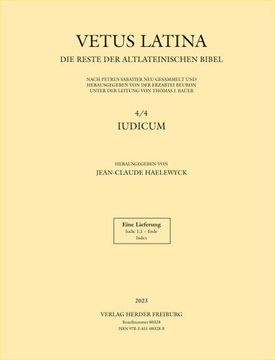 portada Vetus Latina - Iudicum: Iudic 1,1 - Ende (en Alemán)